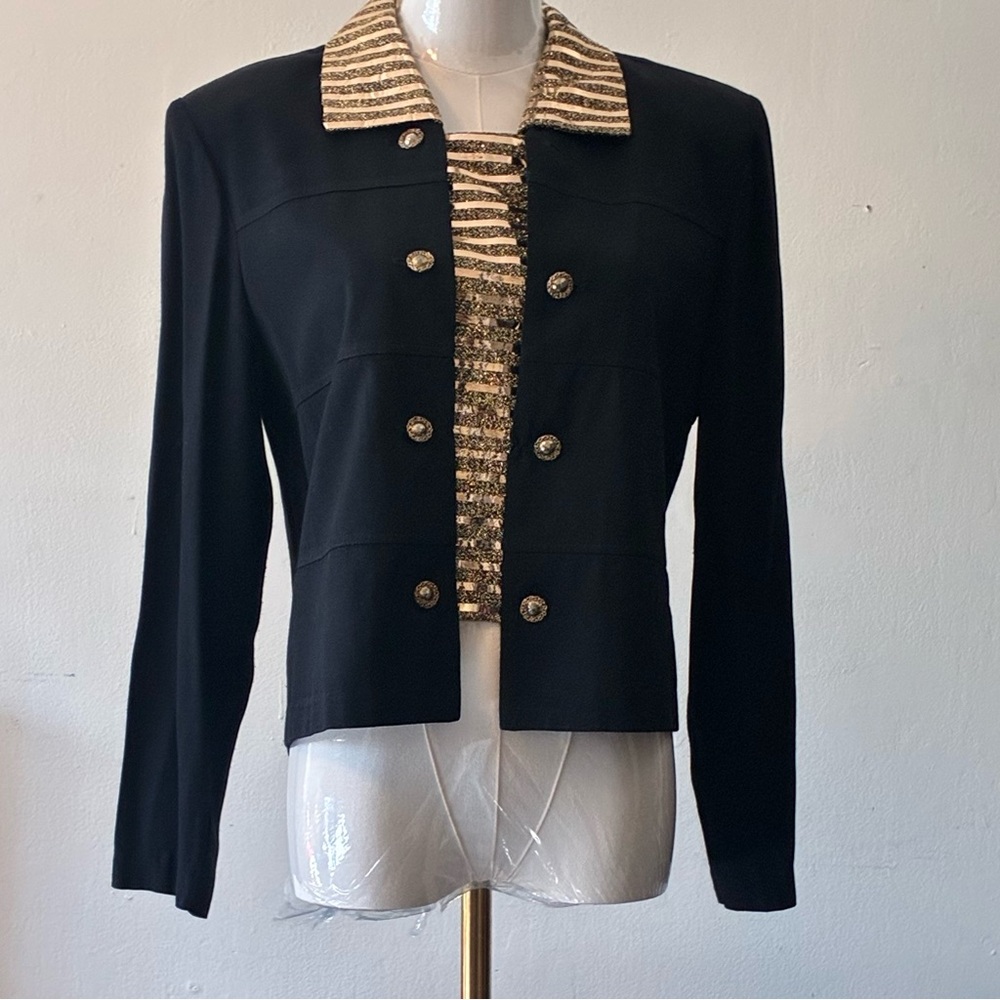 David Rose Night Vintage Black Gold Jacket